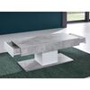Trendteam Mesa de centro Universal CT-124 gris piedra y blanco