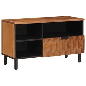 vidaXL Mueble de TV con caj&oacute;n Acabado de Acacia Marr&oacute;n 80 x 33 x 46 cm