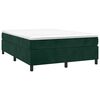 vidaXL Estructura Estructura de cama con somier terciopelo verde oscuro 140x200 cm