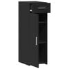 vidaXL Aparador de madera de ingenier&iacute;a negro 40x42,5x93 cm