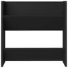 vidaXL Zapateros de pared 4 uds madera contrachapada negro 60x18x60 cm