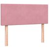 vidaXL Cama box spring con colch&oacute;n terciopelo rosa 120x220 cm