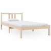 vidaXL Estructura cama individual sin colch&oacute;n madera maciza 90x190 cm