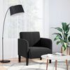vidaXL Sillón con reposabrazos Terciopelo negro 54 cm