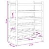 vidaXL Estante de Vino Natural 57 x 29,5 x 72 cm Bamb&uacute;