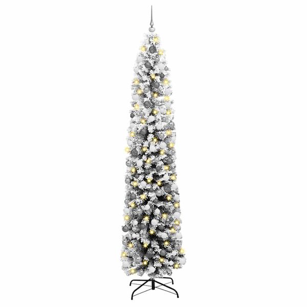 vidaXL &Aacute;rbol de Navidad artificial Verde 240 cm PVC, Acero y Pl&aacute;stico