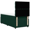 vidaXL Cama box spring con colch&oacute;n terciopelo verde oscuro 90x190 cm
