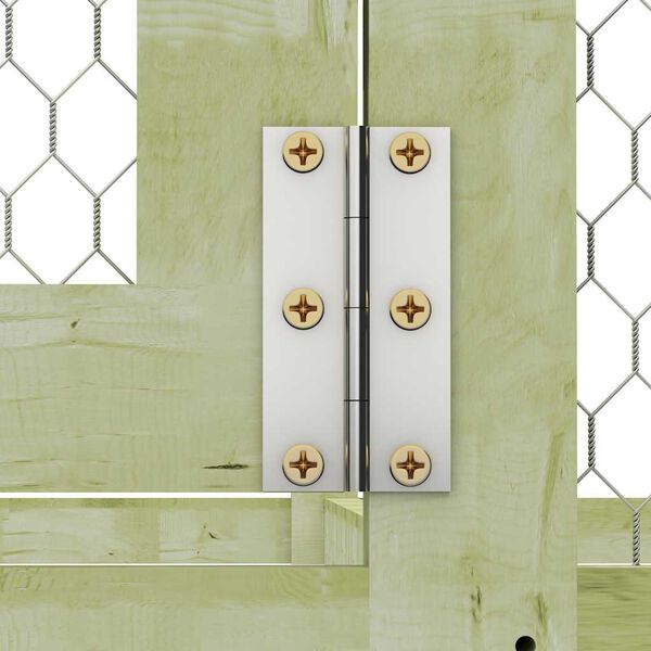 vidaXL Gallinero de madera de pino impregnada 1,5x1,5x1,5 m