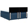 vidaXL Cama box spring con colch&oacute;n tela azul 200x200 cm