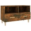 vidaXL Mueble para TV madera contrachapada roble ahumado 80x36x50 cm