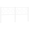 vidaXL Cabecero de metal blanco 180 cm