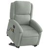 vidaXL Sill&oacute;n de masaje reclinable elevable terciopelo gris claro