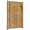 vidaXL Puerta de jard&iacute;n 100x150 cm de acero corten con dise&ntilde;o cuadrado