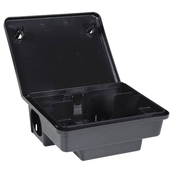vidaXL Trampas para ratones 4 uds. negro 23x19x9,5 cm