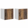 vidaXL Panel de lavaplatos Kalmar 2 uds. Madera vieja