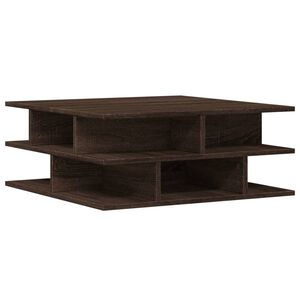 vidaXL Mesa de centro madera de ingenier&iacute;a roble marr&oacute;n 70x70x29 cm