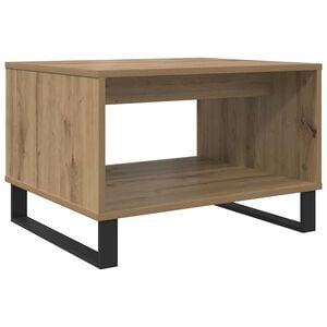 vidaXL Mesa de Caf&eacute; Roble artisan 60 x 50 x 40 cm Madera contrachapada