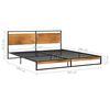 vidaXL Estructura de cama sin colch&oacute;n metal 180x200 cm