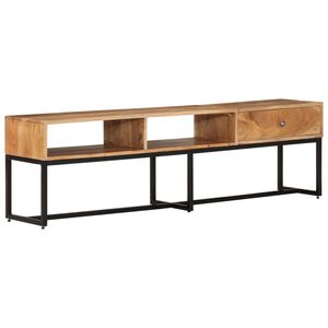 vidaXL Mueble de TV madera maciza de acacia 160x30x45 cm