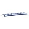 vidaXL Coj&iacute;n banco jard&iacute;n tela Oxford a rayas azul y blanco 150x50x7cm