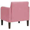 vidaXL Sillón con reposabrazos terciopelo rosa 54 cm