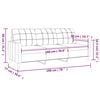 vidaXL Sofá de 3 plazas de tela gris oscuro 180 cm