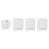 Smartwares Set de interruptores de luz dormitorio 8x8x1,7 cm blanco