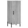 vidaXL Aparador alto madera contrachapada gris Sonoma 34,5x34x180 cm