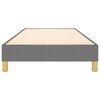 vidaXL Estructura de cama con somier tela gris oscuro 80x200 cm