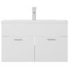 vidaXL Mueble con lavabo madera de ingeniería blanco