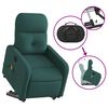 vidaXL Sill&oacute;n masaje el&eacute;ctrico reclinable elevable tela verde oscuro