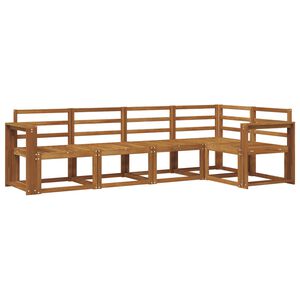 vidaXL Conjunto de sof&aacute;s de exterior 5 pcs Natural