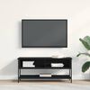 vidaXL Conjunto de mueble de TV Roble Negro 100 x 35 x 45 cm