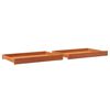 vidaXL Cajones de sof&aacute; cama 2 uds madera maciza de pino marr&oacute;n cera