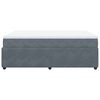 vidaXL Cama box spring con colch&oacute;n terciopelo gris oscuro 140x200 cm