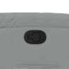 vidaXL Sillón reclinable de tela gris claro