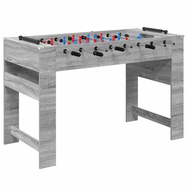 vidaXL Mesa de Futbol&iacute;n Gris Sonoma 125 x 60,5 x 80 cm