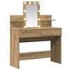 vidaXL Mesa Tocador con caj&oacute;n Roble artesanal 100 x 40 x 130 cm