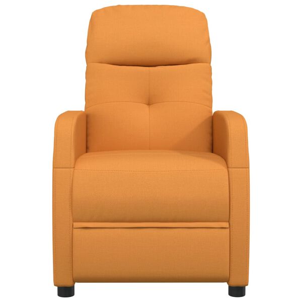 vidaXL Sill&oacute;n de masaje el&eacute;ctrico tela amarillo