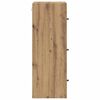 vidaXL Mueble de pared Roble artesanal 35 x 37 x 102 cm