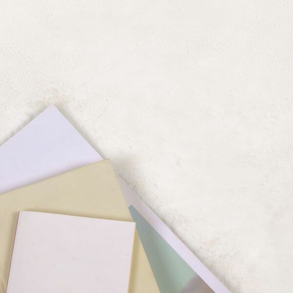 vidaXL Alfombra de Piel Sint&eacute;tica de Conejo Olite Crema 140 x 200 cm