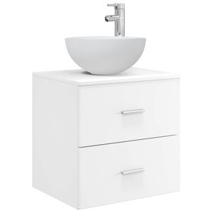 vidaXL Vanidad con Lavabo de Pared Blanco 49,5 x 41 x 64,5 cm