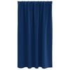 vidaXL Cortinas Opacas con Anillas 2 pcs Azul Oscuro 140 x 140 cm
