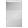 vidaXL Mueble zapatero y espejo 3 niveles gris hormig&oacute;n 63x17x102,5 cm