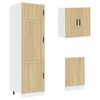 vidaXL Conjunto de armarios de cocina "Porto" de 8 piezas de madera de ingenier&iacute;a de roble Sonoma