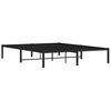 vidaXL Estructura de cama sin colchón metal negro 160x200 cm