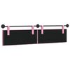 vidaXL Cabecera Colgante Montaje en la pared Rosa 210 x 55 x 7 cm tela