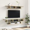 vidaXL Muebles de TV de pared madera de ingenier&iacute;a roble Sonoma