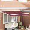 vidaXL Toldo Retr&aacute;ctil Manual Burdeos 250 x 200 cm tela