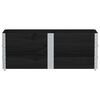 vidaXL Jardinera de madera maciza de pino negro 150x50 cm